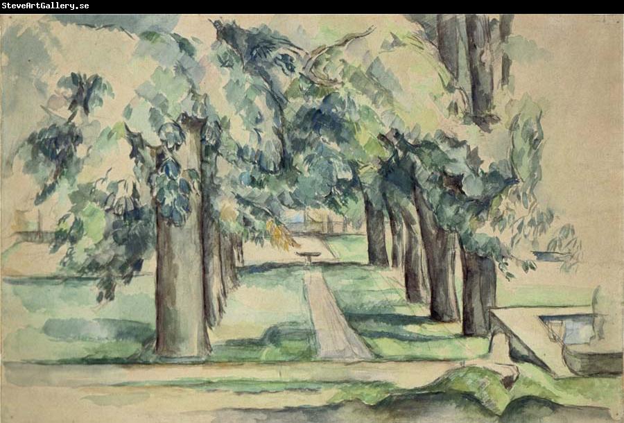 Paul Cezanne Avenue of Chestnut Trees at Jas de Bouffan